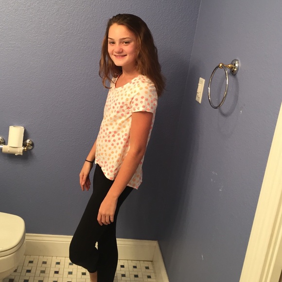 Orange and pink polka dot shirt - Picture 2 of 4