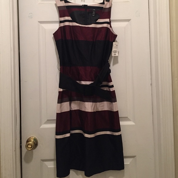Striped H&M dress with belt