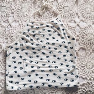 Brandy Melville Eye Halter Top