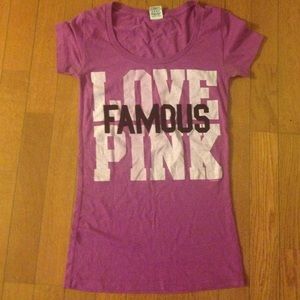 Love Famous Pink shirt. FLASH SALE