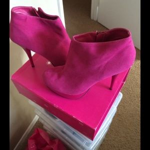 Platform ankle booties