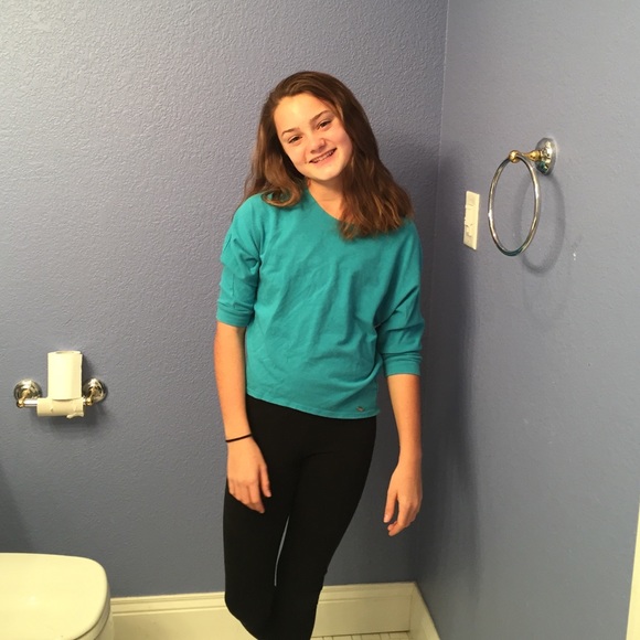 Blue high low shirt - Picture 1 of 2