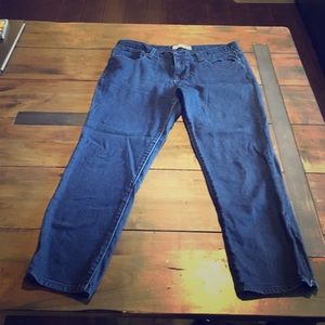 Paper Denim Cropped Fitted Jeans