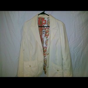 Cream blazer w/ gold buttons NWT!