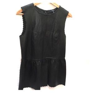 Black Leather Madewell top