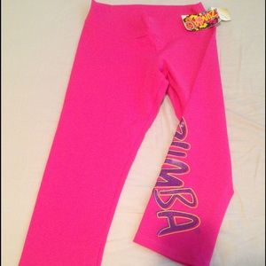 NWT Zumba Capris Leggings