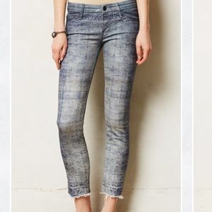 Mother Looker Skinny Fray Jeans from Anthropologie