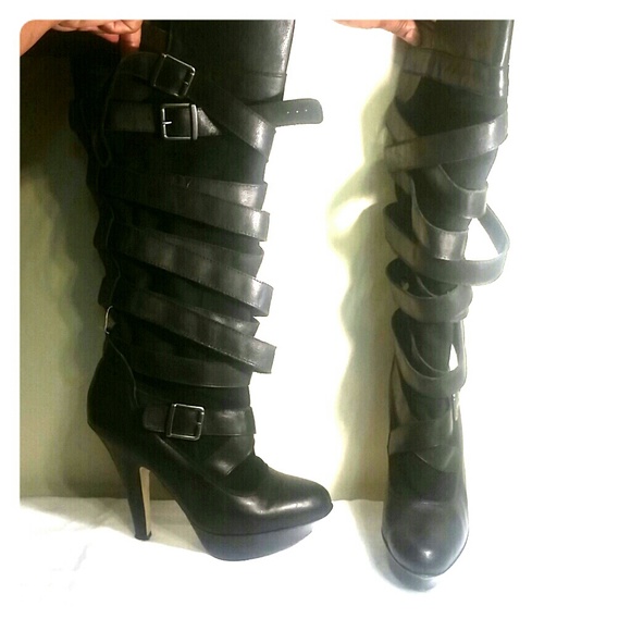 BEBE OVER-THE-KNEE BOOTS