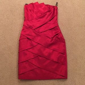 Red Jessica McClintock dress