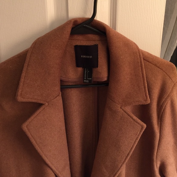 Forever 21 Camel Coat - Picture 2 of 2