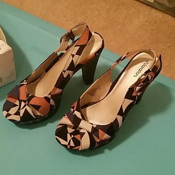 Sling back heels
