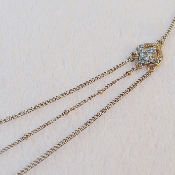 Tiered majesty rhinestone necklace - Picture 3 of 4