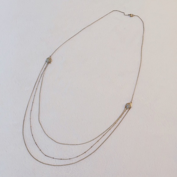 Tiered majesty rhinestone necklace - Picture 2 of 4