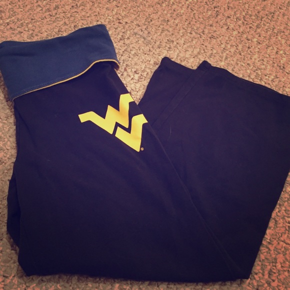 Pink West Virginia yoga pants