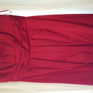White House Black Market NEW red strapless dress