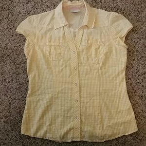 Yellow Gingham Button-Up