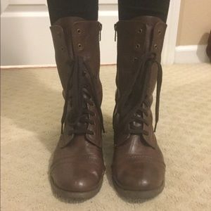 Target Brown Combat Boots