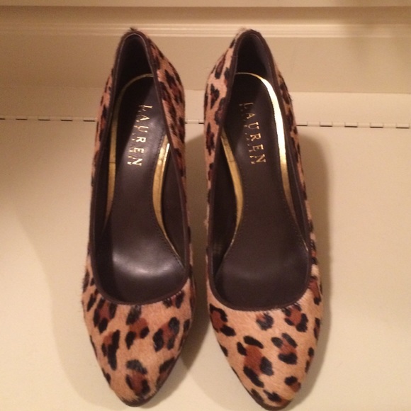 Lauren by Ralph Lauren calf hair pumps