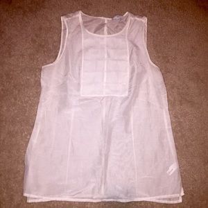 Gap cream sheer tank top