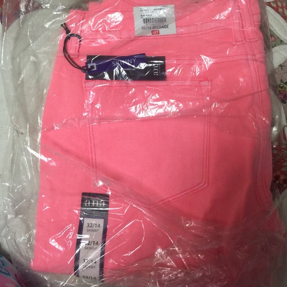 a.n.a bright pink skinny jeans