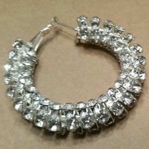 Stylish rhinestone earrings