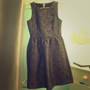 Metallic peplum dress