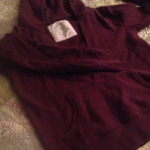 Purple low cut hoodie