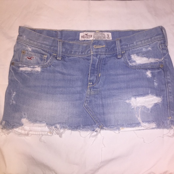 Hollister jean skirt