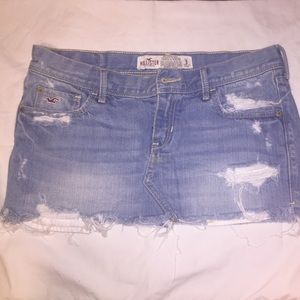Hollister jean skirt