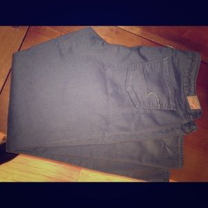 American Eagle charcoal skinny stretch jeans