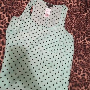 Chiffon polka dot shirt