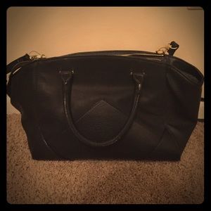 Black leather purse Olivia and Joy