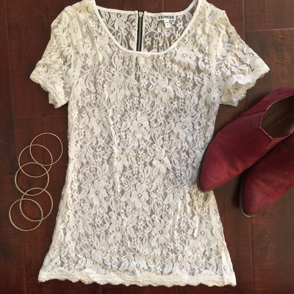 Sheer Lace Tee
