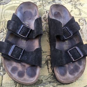 Birkenstocks suede brown