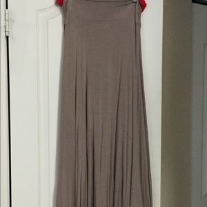 Tan/taupe maxi skirt