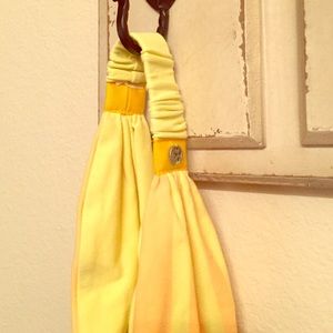 Lululemon Yellow Striped Headband