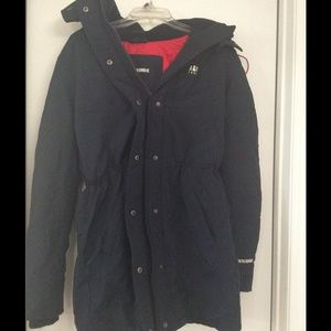 Abercrombie parka jacket in navy blue **GOOD DEAL!