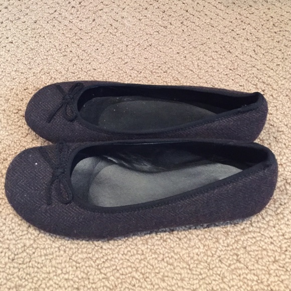 Gap Outlet Herringbone Bow Ballet Flats - Picture 2 of 4