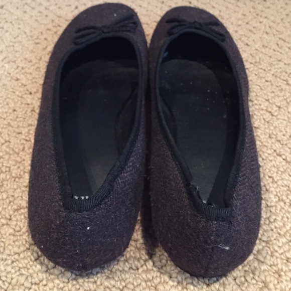 Gap Outlet Herringbone Bow Ballet Flats - Picture 3 of 4