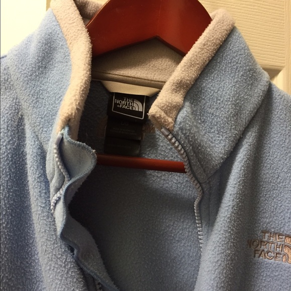 Girls Blue North Face jacket - Picture 3 of 4