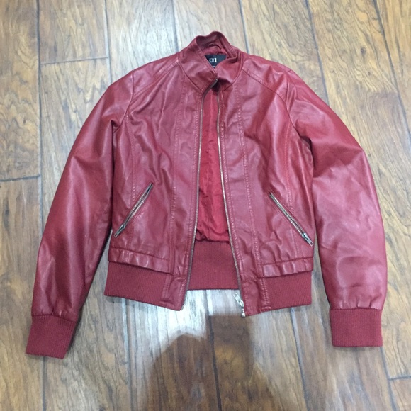 Forever 21 red leather jacket!