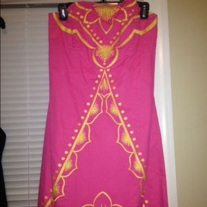 Lilly Pulitzer - Pink & Yellow Honey Bee Sundress