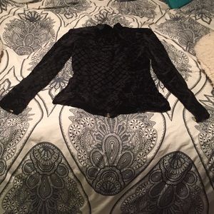 Balmain x H&M Black Silk Top