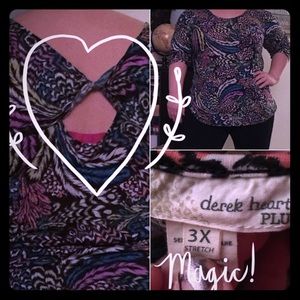 Fun Night Out Key Hole Back Top!