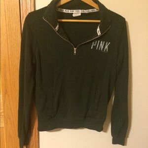 Victoria's Secret PINK Black 1/4 Zip