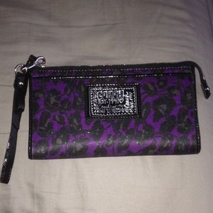 COACH POPPY DAISY OCELOT WALLET