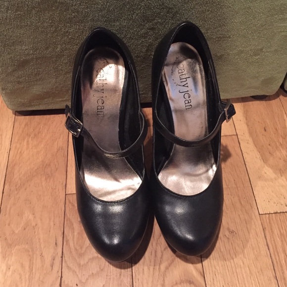 Black High Heeled MaryJanes