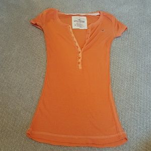 Orange hollister shirt