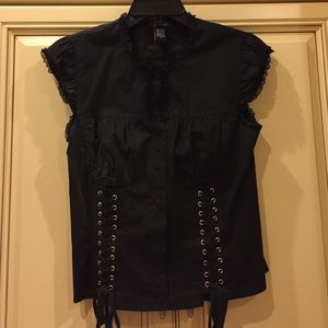 Black shirt, perfect for a night out!