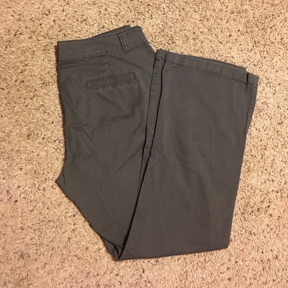 Maurice's Slate Chino Pants 14 Short